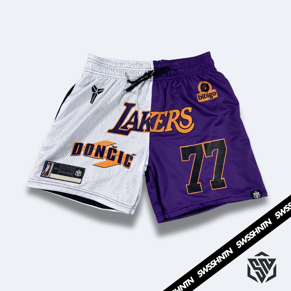 Two-Toned Mesh Shorts